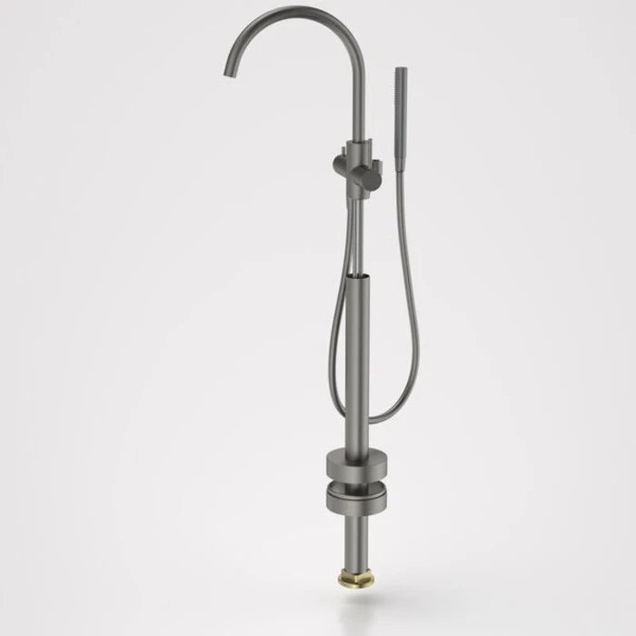 Caroma Liano II Freestanding Bath Filler with Hand Shower - Trim Kit - Gunmetal
