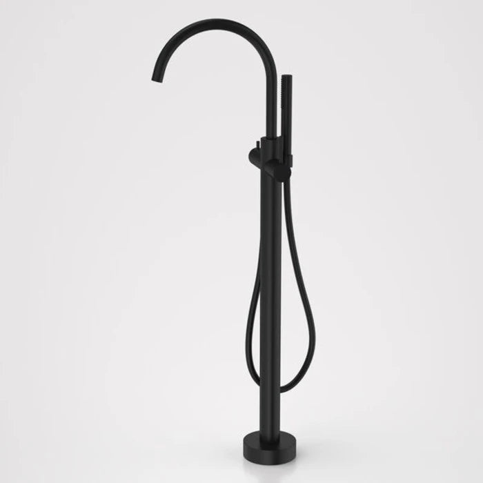 Caroma Liano II Freestanding Bath Filler with Hand Shower - Sales Kit - Matte Black