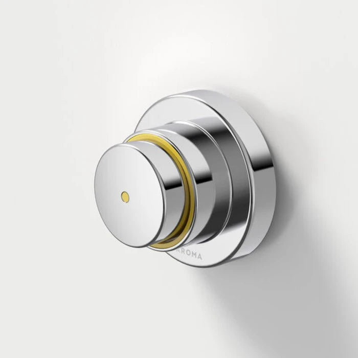 Caroma Civic Timed Flow Shower Push Button - Chrome
