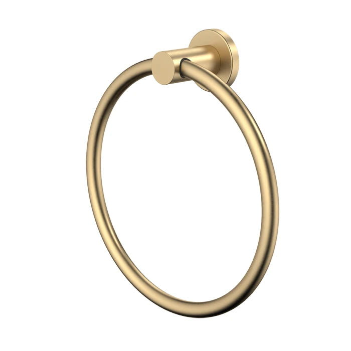 Caroma Liano II Towel Ring Brushed Brass