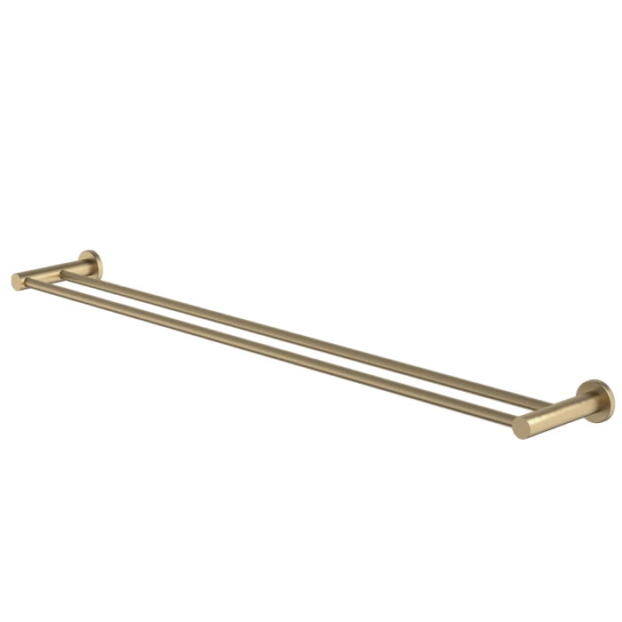 Caroma Liano II Double Towel Rail 840mm Brushed Brass