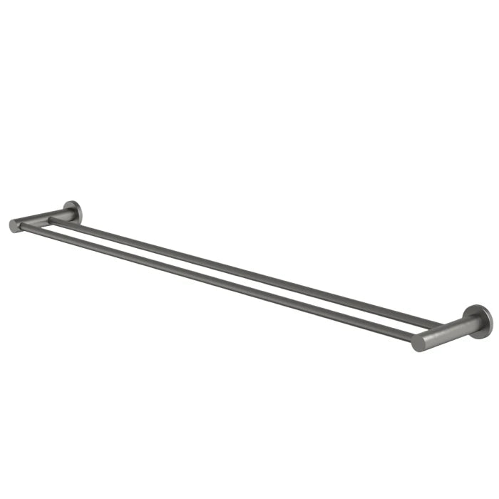 Caroma Liano II Double Towel Rail 840mm Gunmetal