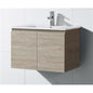 DW 750 Timber look wall hung vanity 750 x 465 x 500