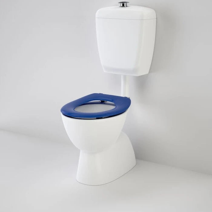 Caroma Care 400 Connector Suite Single Flap Seat - Sorrento Blue