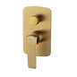 Esperia Brushed Yellow Gold Wall Mixer with Diverter trim kit