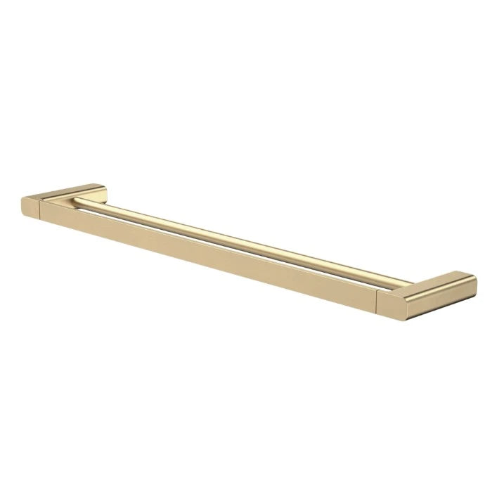 Caroma Luna Double Towel Rail 630mm Brushed Brass