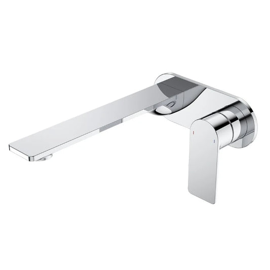 Caroma Urbane II 220mm Wall Basin/Bath Mixer and Outlet Round Plate Lead Free Chrome