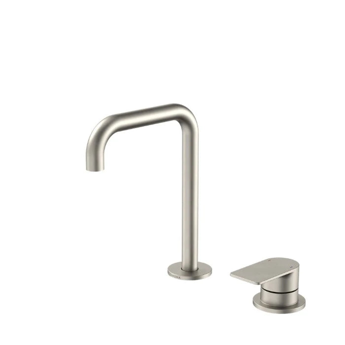 Caroma Urbane II Hob Basin Mixer Set 150mm Brushed Nickel