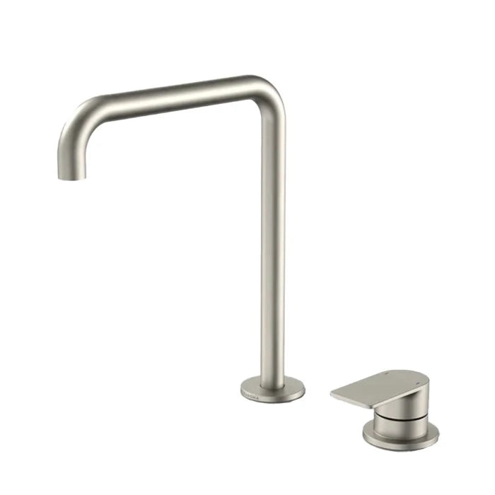Caroma Urbane II Hob Basin/Sink Mixer Set 210mm Brushed Nickel