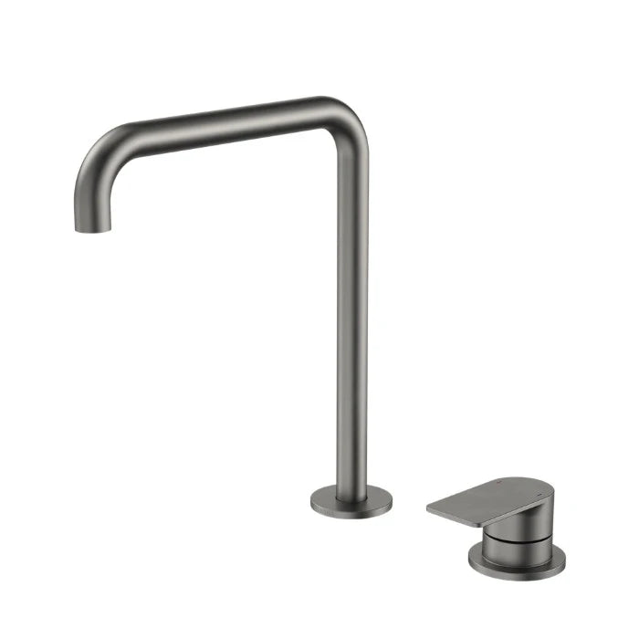 Caroma Urbane II Hob Basin/Sink Mixer Set 210mm Gunmetal