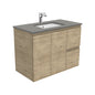 Sarah Dove Grey Undermount 900 Edge Scandi Oak Wall-Hung Vanity