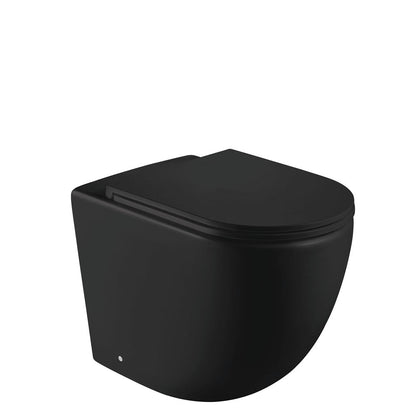 Koko Matte Black Wall-Faced Toilet Suite