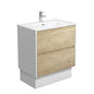 JOLI AMATO 750 SCANDI OAK Vanity with Matte White Panels and Kick 1TH
