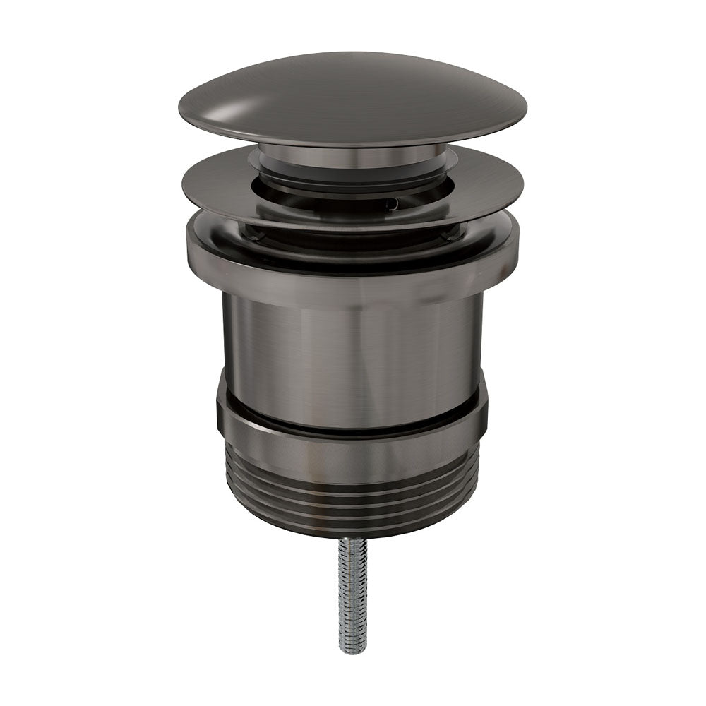 UNIVERSALWASTE 32/40mm Dome Pop Up Pull Out Gun Metal