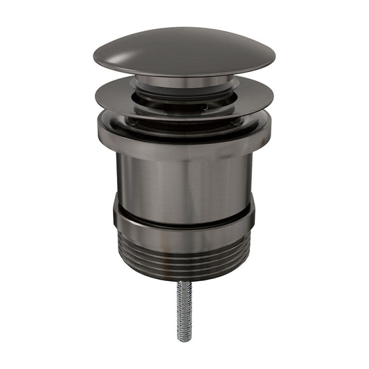 UNIVERSALWASTE 32/40mm Dome Pop Up Pull Out Gun Metal