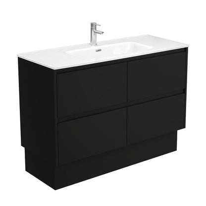 JOLI AMATO 1200 Matte Black Vanity On Kick 1TH