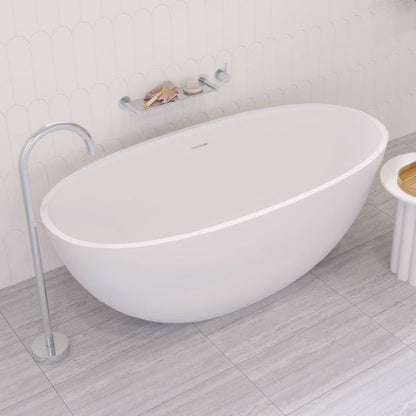 Sasso Cast Stone Solid Surface Bath, 1550mm