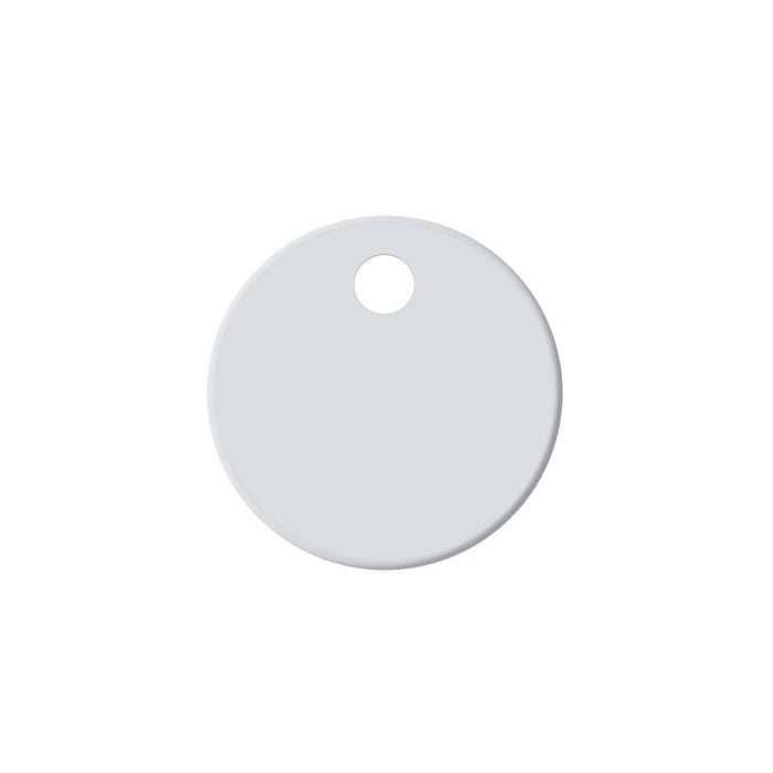 Toilet Seat Hinge Covers Pair Matte White for Standard Seat for Standard Seat