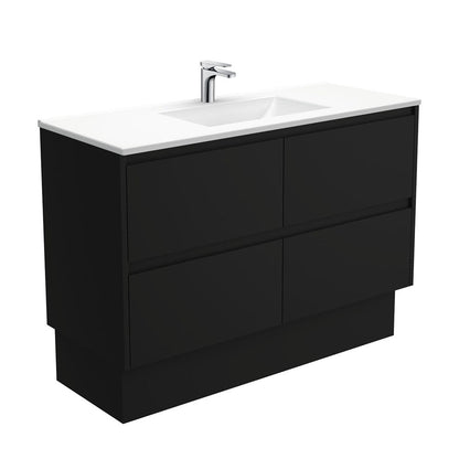 VANESSA AMATO 1200 Matte Black Vanity On Kick 1TH