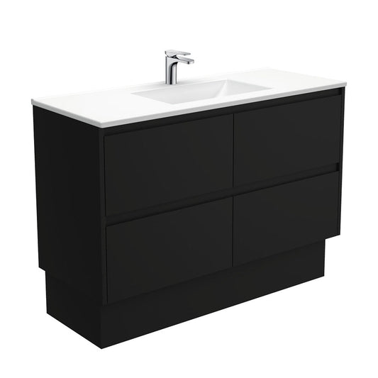 VANESSA AMATO 1200 Matte Black Vanity On Kick 1TH