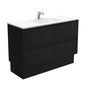 VANESSA AMATO 1200 Matte Black Vanity On Kick 1TH