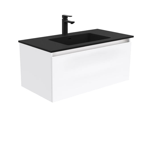 MONTANA Solid Surface 900 MANU Wall Hung Cab with 2 Internal Drawers 1TH