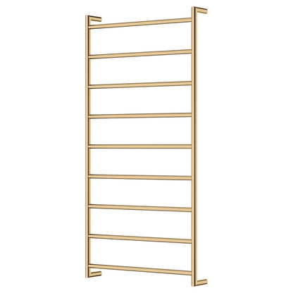Kaya Heated Towel Rail, 600 x 1200mm, Urban Brass