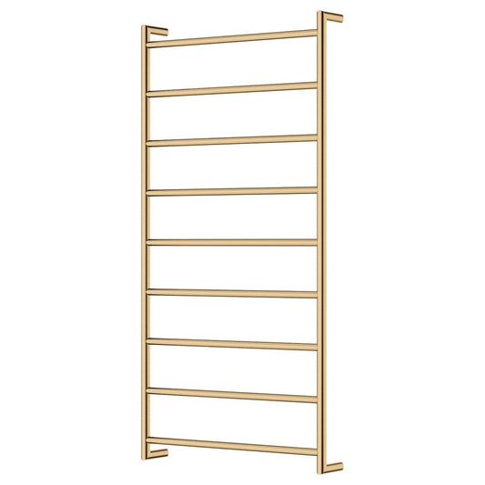 KAYA Round Heated Towel 60120 Urban Brass (9 Bars) 600x1200x100mm
