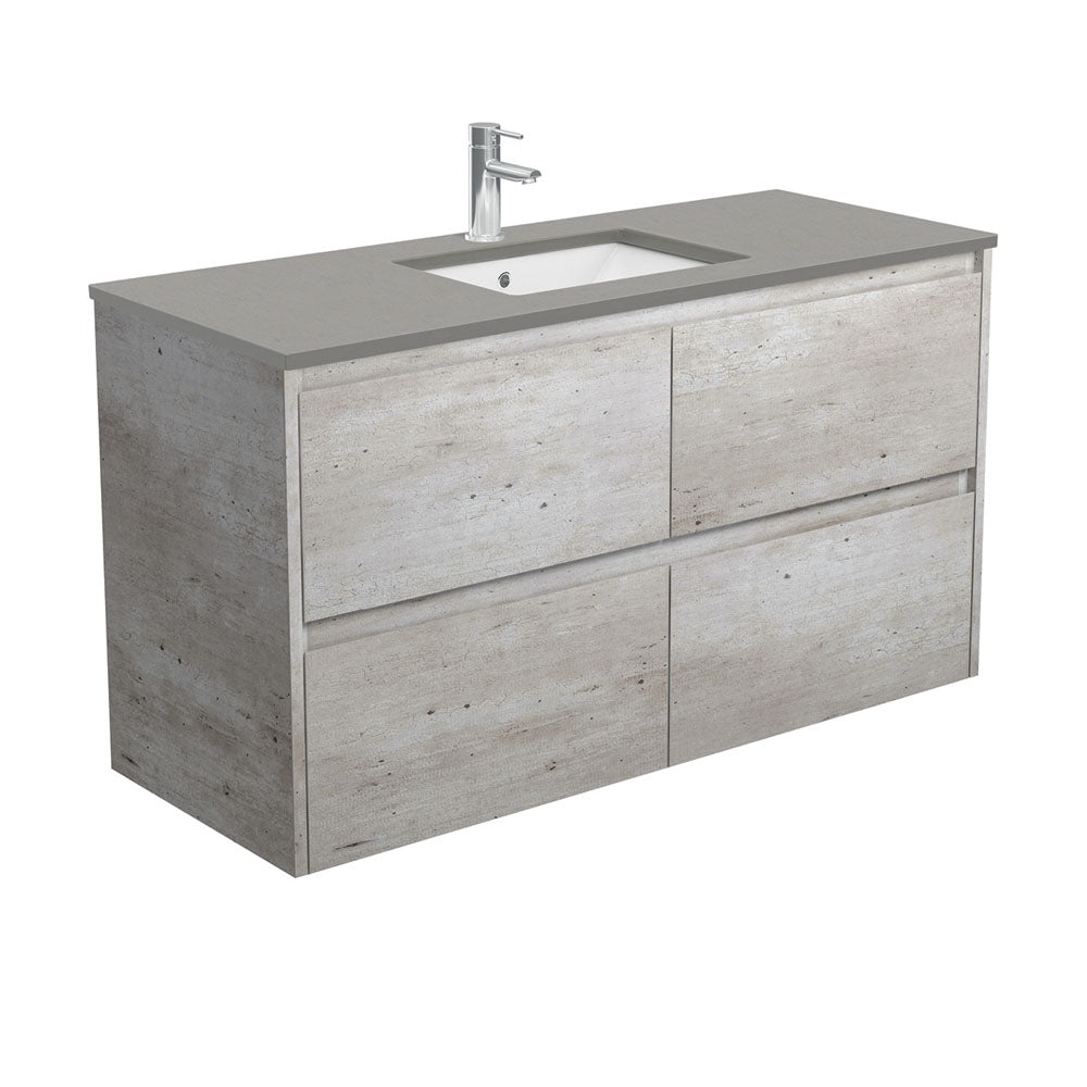 SARAH DOVE GREY AMATO 1200 INDUSTRIAL Vanity Wall Hung 1TH