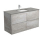 SARAH DOVE GREY AMATO 1200 INDUSTRIAL Vanity Wall Hung 1TH