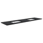 SARAH Undermount BLACK SPARKLE 1800mm Basin Top Only Double Bowl 2TH