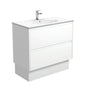 ROTONDO AMATO 900 Matte White Vanity On Kick 1TH