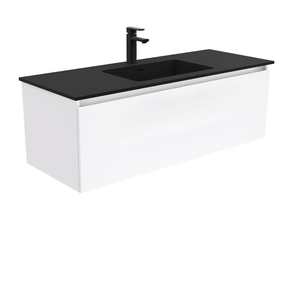 MONTANA Solid Surface 1200 MANU Wall Hung Cab with 2 Internal Drawers 1TH