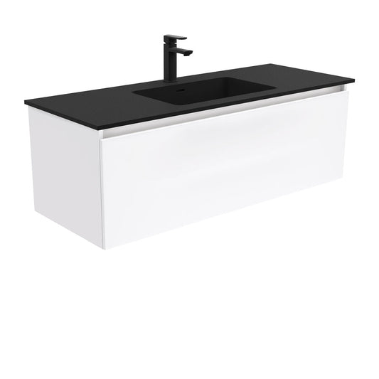 MONTANA Solid Surface 1200 MANU Wall Hung Cab with 2 Internal Drawers 1TH