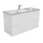 SARAH CALACATTA MARBLE 1200 Fingerpull MW Wall Hung Cab 1TH