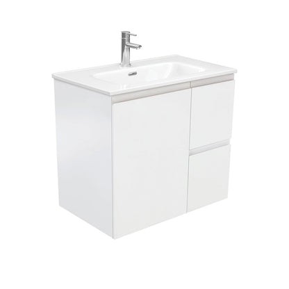 Joli Fingerpull Satin White 750 Wall-Hung Vanity