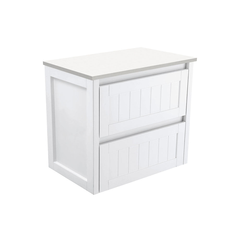 HAMPTON 750mm Cabinet Only Satin White
