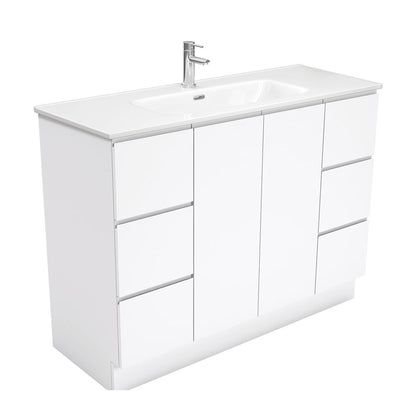 JOLI Ceramic 1200 Fingerpull Gloss White Cab on Kick 1TH