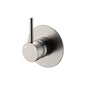 KAYA UP Wall Mixer Brushed Nickel Large Round Plate