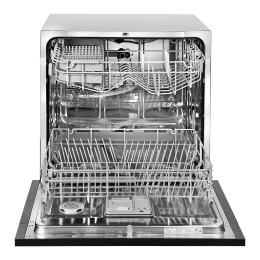 DISHWASHER BUILT IN 60CM WHITE GLASS W2 5 E3 5