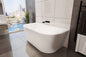 ALEGRA 1500 BACK-TO-WALL FREESTANDING BATH - WHITE