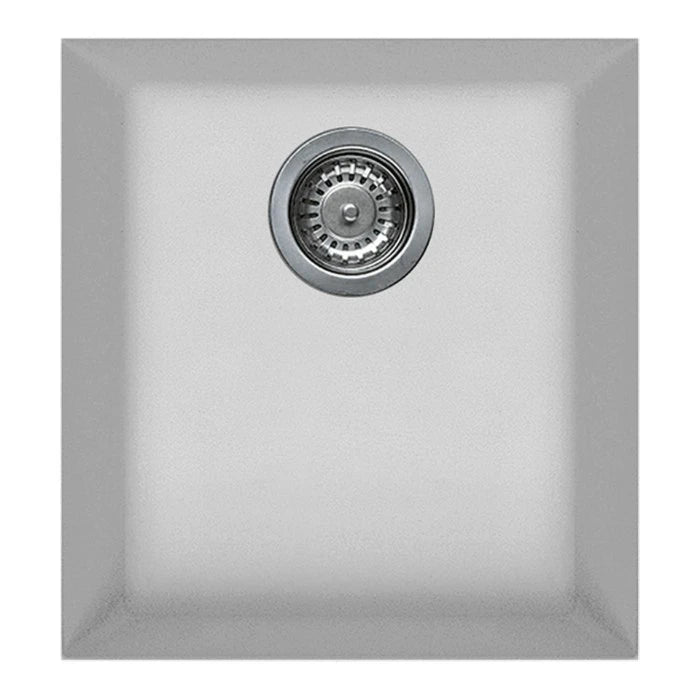 Artusi 410mm Single Bowl Granite Sink White AGS411W