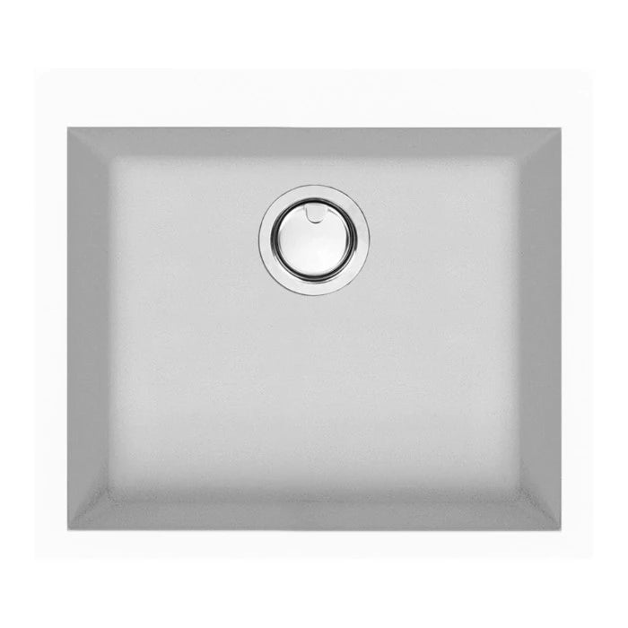 Artusi 570mm Single Bowl Granite Sink White AGS571W