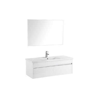 1200x460mm PVC wall hung cabinet only white