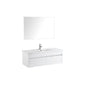 1200x460mm PVC wall hung cabinet only white