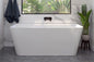 ARIA 1500 BACK-TO-WALL FREESTANDING BATH - WHITE