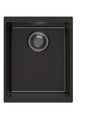 370 x 460 x 200mm Carysil Black Single Bowl Granite Kitchen/Laundry Sink Top/Flush/Under Mount