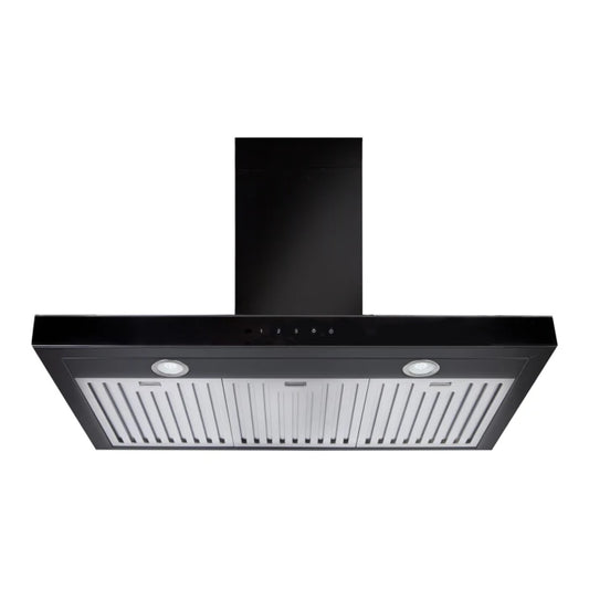 90CM T SHAPE RANGEHOOD MATT BLACK