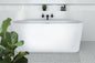 ALEGRA 1400 BACK-TO-WALL FREESTANDING BATH - WHITE