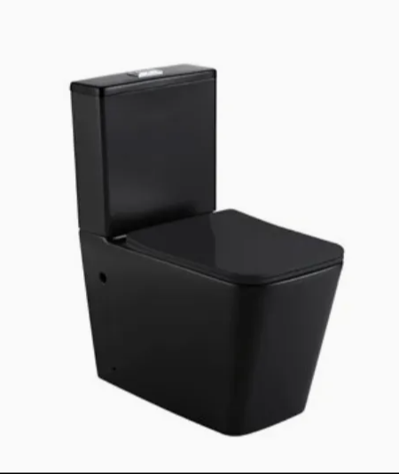 Besile Universal Rimless Back to Wall Toilet Suites -  Matte Black